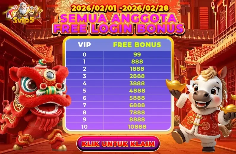 SEMUA ANGGOTA FREE LOGIN BONUS